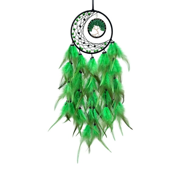 Decoración de la Habitación Dreamcatcher Decoración de la Pared Casa Pluma Colgando Tejido Árbol de la Vida Artesanía Escandinava Decoración de la Habitación Decoración de la Pared Sala de Estar