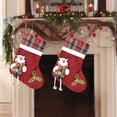 thumbnail image 1 of Adornos navideños, adornos navideños, regalos navideños, dos en un juego, suministros de decoración navideña, calcetines medianos, calcetines de Papá Noel, muñeco de nieve y ciervo, colgante de árbol, 1 of 6