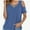 Blue, variant on V Neck Criss Cross Cold Shoulder Tops Blouse for Womens