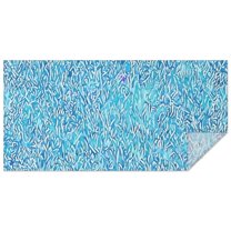 Blue White Tie Dye Textured Pattern Rectangle Tablecloth 60"x120",Waterproof Polyester Rectangle Table Cloth, Wipeable Spillproof Polyester Tablecloth for Dining, Camping, Indoor and Outdoor