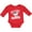 Red, variant on Inktastic Birthday Shark Boys or Girls Long Sleeve Baby Bodysuit