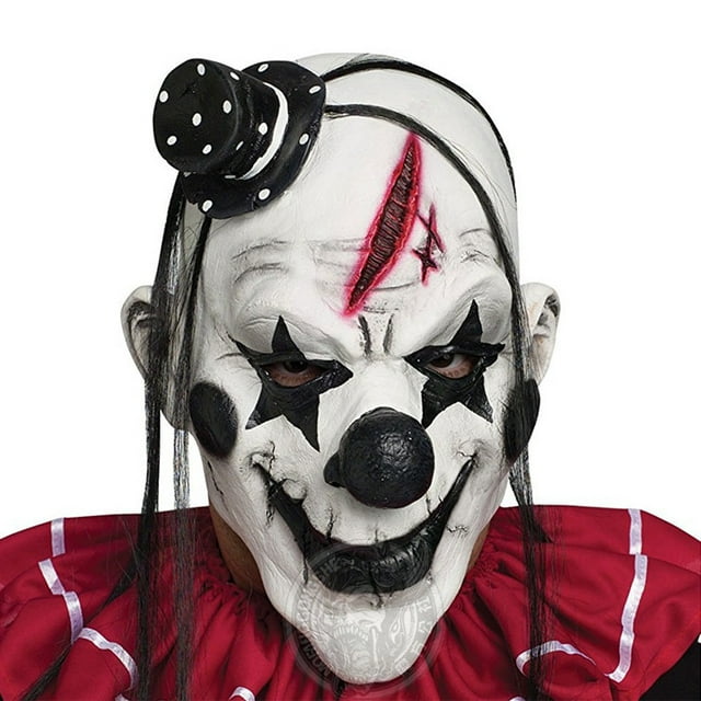 Halloween Demon Clown Mask Scary Clown Overhead Mask Costume Accessory