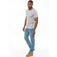 thumbnail image 5 of Enzo Mens Straight Leg Jeans Designer Denim Trousers, 5 of 7