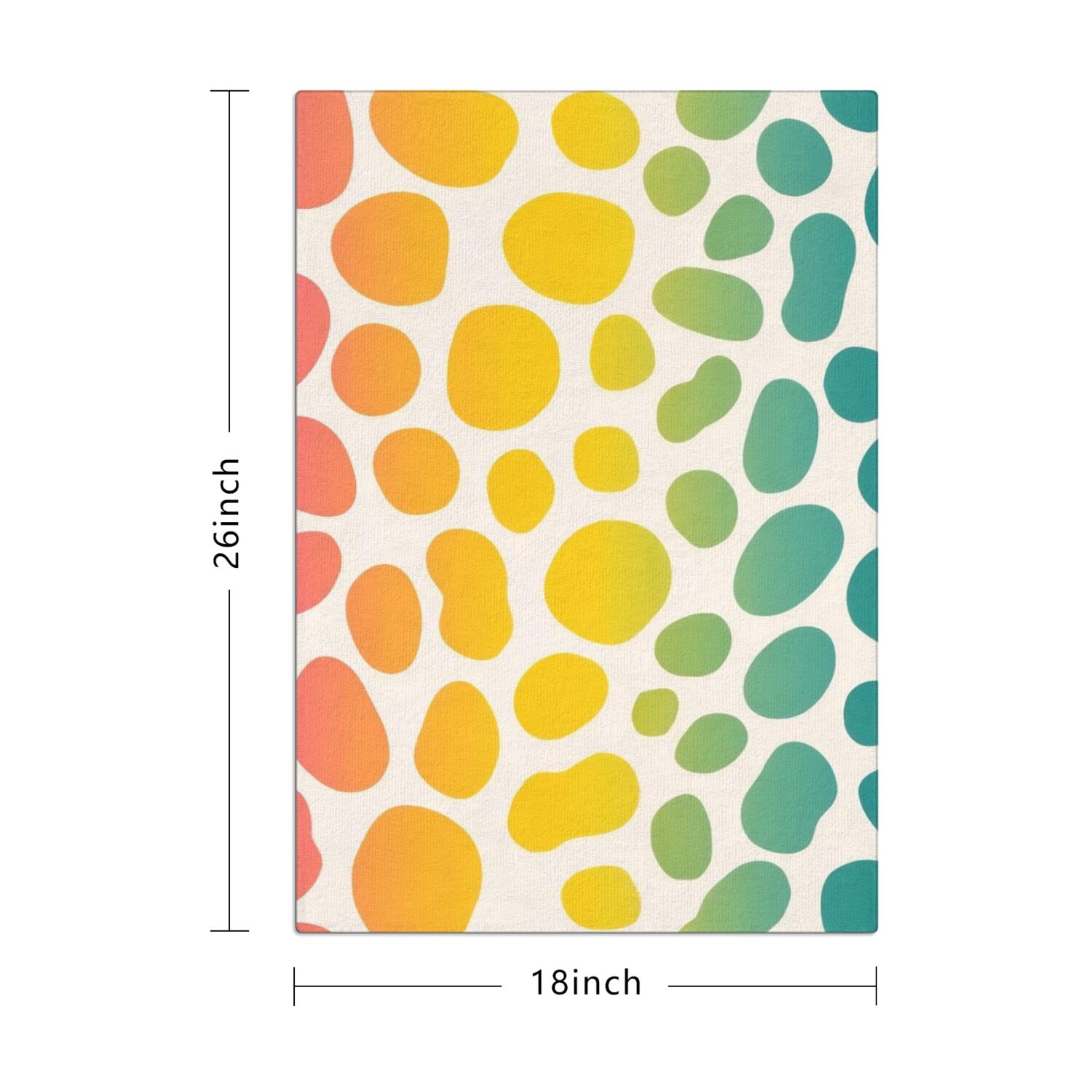 6 Pcs Funny Kitchen Towels,Colorful Spots Pattern Microfiber Dish Towels,Kitchen Tea Towels,Kitchen Towel Set (18" X 26")