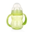 thumbnail image 3 of Botella de Cuello Ancho Nuby Multicolor sin Goteo de 3 Etapas para Niños, 3 of 9