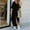 F-212Black, variant on Women's Dress Long Sleeve Lapel Solid Color Buttons Side Split Fashion Comfortable Loose Fit Maxi Dresses With Pockets For Casual Daily Wear,Beige,L
