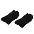 thumbnail image 2 of HEVIRGO 1 Pair Mid-Tube Ribbed Cuffs High Elastic Fleece Lining Unisex Socks Faux Wool Knitted Solid Color Warm Crew Socks, 2 of 8