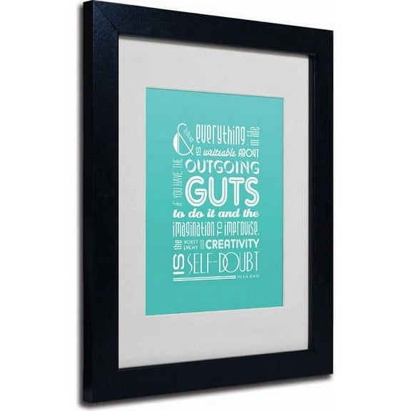 Trademark Fine Art "Outgoing Guts III" Canvas Art by Megan Romo, Black Frame