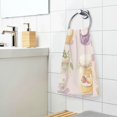 thumbnail image 3 of Yayeee 2 Pack Hand Towels for Bathroom 100% Cotton 16" x 28" Soft Absorbent Kitchen Towel, Purple Jam Jars, 3 of 7