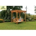 thumbnail image 2 of Cedar Pergola Swing Bed Stand, 2 of 4