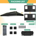thumbnail image 6 of SANOPY 10' x 20' Commercial Instant Canopies Gazebo with Air Vent, Heavy Duty Pop Up Canopy with 4 Sandbags for Outdoor Market Activities, Black, 6 of 8