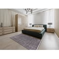 thumbnail image 5 of Ahgly Company Machine Washable Indoor Square Industrial Modern Eggplant Purple Area Rugs, 8' Square, 5 of 7