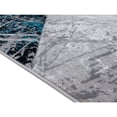 thumbnail image 3 of MDA Home Orelsi Gray/Blue Contemporary Polypropylene Area Rug - 5'2" x 7'5", 3 of 5