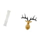 thumbnail image 5 of Pantalla para lámpara de pie de salón con escultura de pared de cabeza de ciervo, pieza de colección de resina estilo boho para decoración del hogar y, 5 of 8