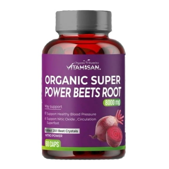 Beets Root Capsules 8000mg - Nitric Oxide Booster, Circulation & Heart Health Support, 60 Capsules