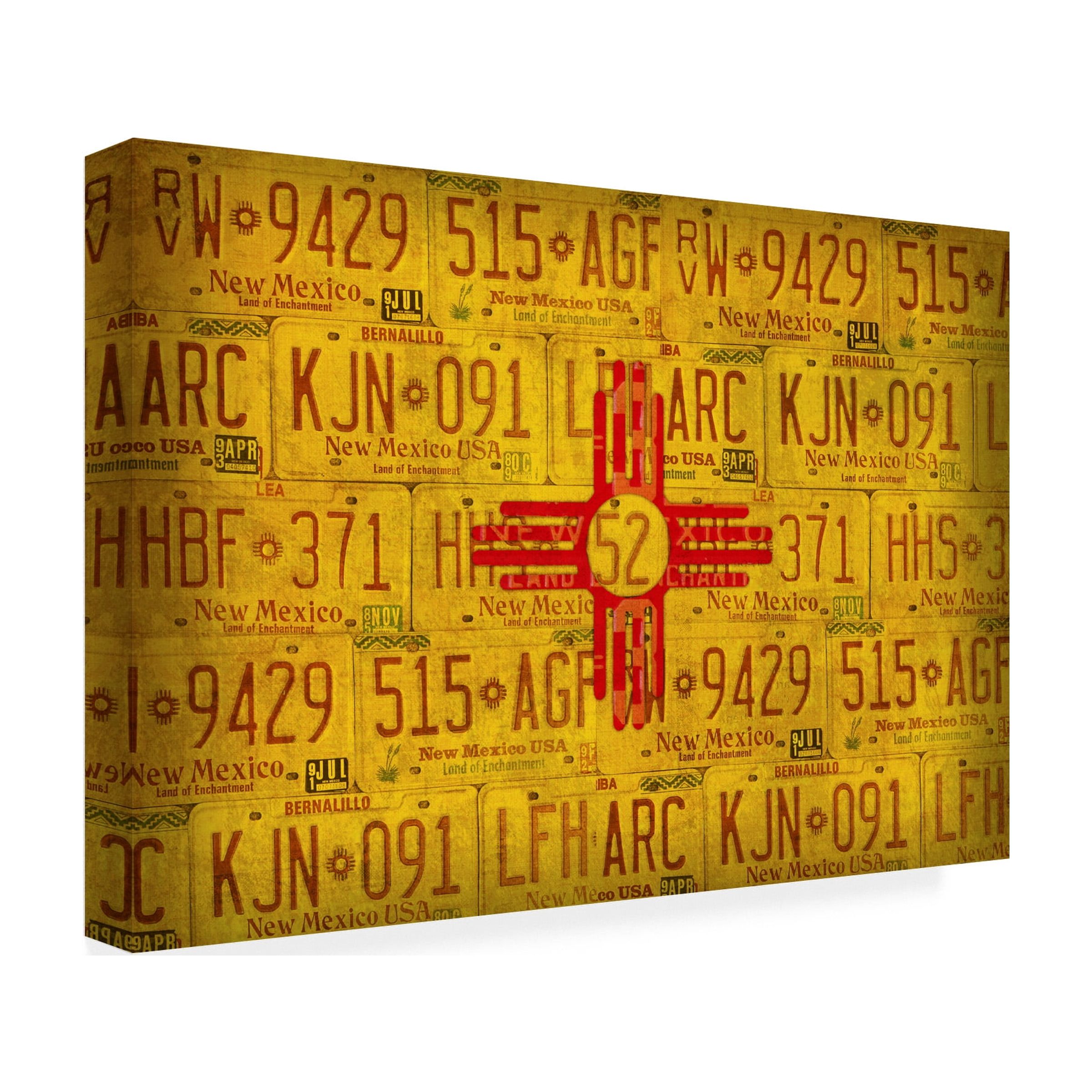 Trademark Fine Art 'New Mexico State Flag' Canvas Art by Design Turnpike