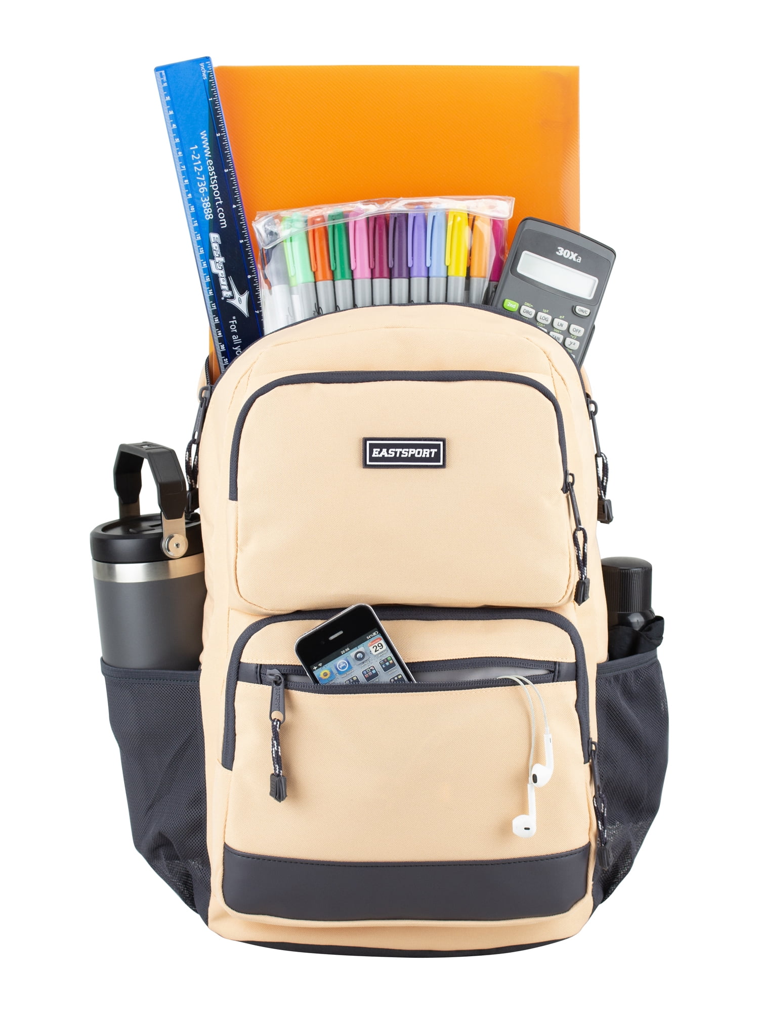 Eastsport Unisex 17" Aurora Core Backpack, Apricot Ice
