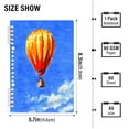 thumbnail image 3 of Hot Air Balloon 2-Piece A5 PP Notebooks, Adjustable Rings, 80g Paper, Diary Set, 3 of 8