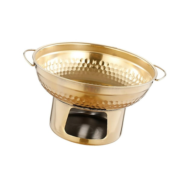 Olla caliente con alcohol para cocinar, olla caliente pequeña, utensilios de cocina, fácil de limpiar, redonda, portátil, para catering, calentador de 212 x 127 cm
