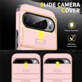 thumbnail image 3 of for Google Pixel 10 Pro XL , Military Grade Shockproof Bumper Rugged Rotating Stand Ring Holder Anti-Scratch Magnetic Cover Compatible with Car Mount Case,Pink,For Pixel 10 Pro XL, 3 of 10