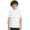 thumbnail image 4 of Real School Unisex School Uniform Short Sleeve Pique Polo Shirt, Sizes XS-XL, 4 of 6