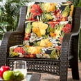 thumbnail image 3 of Greendale Home Fashions Outdoor 44'' x 22'' High Back Chair Cushion, Aloha Black, 3 of 9