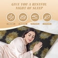 thumbnail image 4 of Lsque Gold Mandala Body Pillow Case Cover,Ultra-Soft Microfiber Bed Pillow Cases 20x54 inches,Elegant Bedding,Breathable Durable Pillow Cover with Envelope Closure, 4 of 8