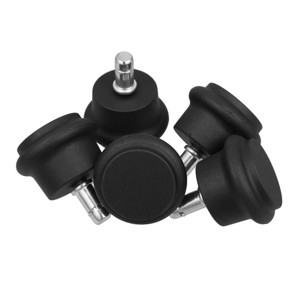 MLINS  5 Pcs Low Profile Caster Wheels Casters for Office Chair Black