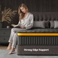 thumbnail image 2 of NISIEN Upgraded Queen Size Mattress, 14 Inch Premium Hybrid Mattress in a Box, Cooling Gel Memory Foam Pocket Coil Mattress, Medium Firm for Back Pain, Reinforced Edge Support, 365 Night Trial, 2 of 9