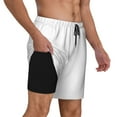 thumbnail image 3 of Daiia White Mens Swim Trunks Swim Shorts Quick Dry Swim Shorts with Mesh Lining Pockets-XX-Large, 3 of 9