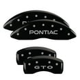 thumbnail image 3 of MGP 4 Caliper Covers Engraved Front Pontiac Engraved Rear GTO Black finish silver ch, 3 of 5