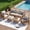 White, variant on ELPOSUN 5-Piece Patio Furniture Set, All-Weather Open-Weave Wicker Outdoor Conversation Set, Thick Waterproof Cushions, for Garden and Backyard, Brown & Gray