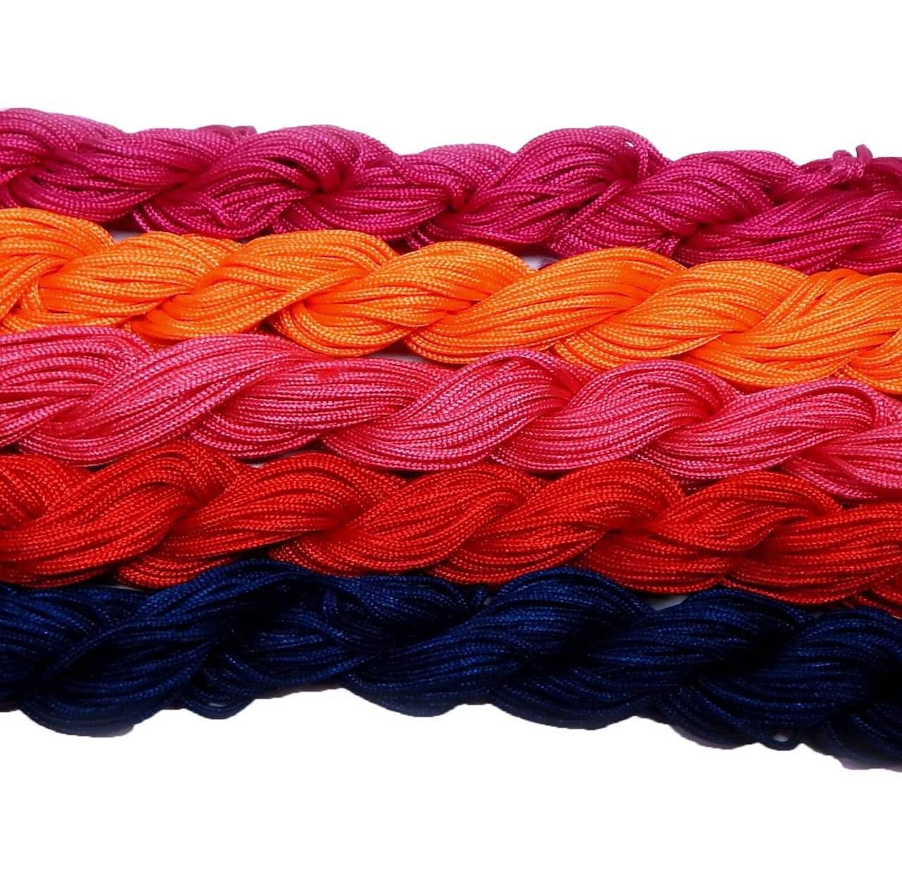 Chinese Knotting Beading Cord Mixed Approx 1.5mm 5 (12 Yard Skeins) for