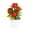 Red, variant on Foam Rose Potted Decor, Artificial Flowers for Home & Office Decor, Mini Bonsai Desktop Ornament (Red)