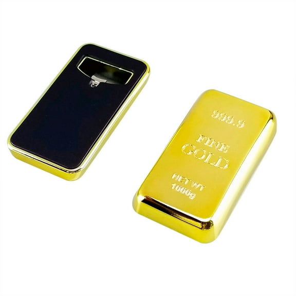 NSESSHome Gold Bar Can Opener, Magnet Beer Fridge Kitchen Bar Bullion Bar Utensils Golden Bottle and Kitchen, Dining and Bar Power Jar Opener