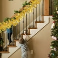 thumbnail image 3 of LSLJS Tinsel Garland 6.6Ft Glitter Metallic Twist Hanging Christmas Tinsel Garland for Home Mantle Xmas Tree Staircase Railing Year Holiday Party Christmas Decorations, 3 of 5