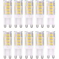 thumbnail image 1 of G9 LED Lamp Bulbs, Warm White 3000K 5W G9 LED Light Bulb equivalent to 40 W 420 lumens halogen bulbs; not dimmable, set of 10, 1 of 4