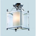 thumbnail image 1 of Z Lite 176-3SF-S Verre Semi-Poussière 3 Lumières - Chrome, 1 of 2