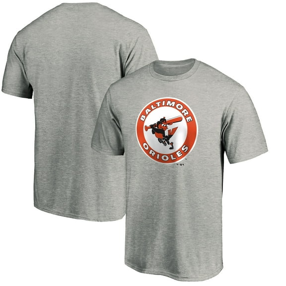 Men's Ash Baltimore Orioles Cooperstown Collection Forbes T-Shirt