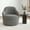 Gray, variant on Someet 360° Swivel Accent Chair with Hidden Storage, Modern Upholstered Barrel Chair for Living Room, White