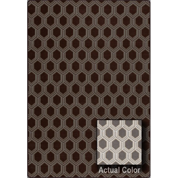 Milliken Imagine Area Rug VENETO Veneto Nickel Diamond Plated 2' 8" x 3' 10" Rectangle