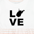 thumbnail image 4 of Inktastic Love West Virginia Girls Baby Dress, 4 of 5