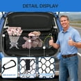 thumbnail image 5 of Envelope Style Cargo Net for 2018-2026 Chevy Equinox & GMC Terrain Accessories, Trunk SUV Mesh Cargo Net, Upgraded 5mm Bungee&Double-layer Nylon Storage Tailgate Netting Grocery&Tool Holder Organizer, 5 of 8