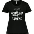 thumbnail image 3 of Inktastic My Dad is a Respiratory Therapist and a Hero Women's Plus Size T-Shirt, 3 of 5