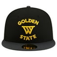 thumbnail image 2 of Men's New Era  Black Golden State Warriors Statement Edition Jersey Hook 59Fifty Fitted Hat, 2 of 5
