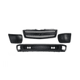 thumbnail image 2 of DCP Front Bumper Covers & Grille Kit For 2007-2013 Chevrolet Silverado 1500 GM1092192 W/O Fog Light Holes, 2 of 7
