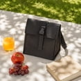 thumbnail image 4 of Insulated Lunch Bag | Lunch Bag with Shoulder Strap | Leak Proof Black Lunch Bag for Work Travel Picnic for Women Men, 4 of 5