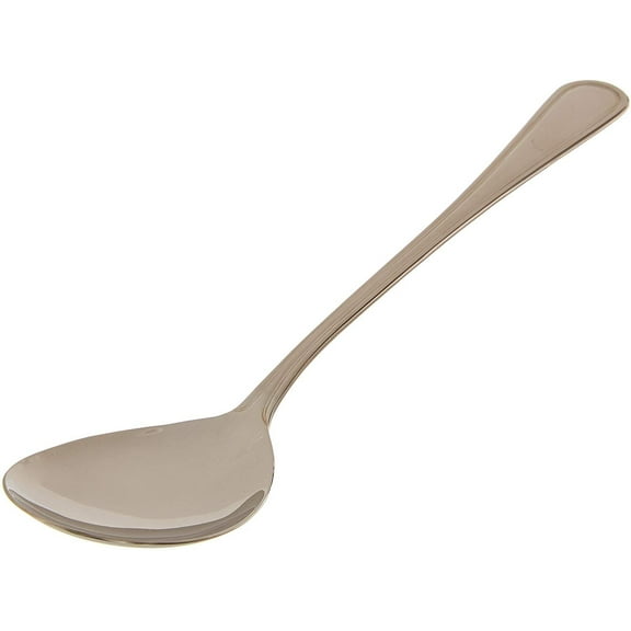 Winco Shangarila 12-Piece Solid Serving Spoon Set, 18-8 Stainless Steel