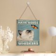 thumbnail image 4 of Himalayan Cat Funny Welcome Sign Door Sign Cat Hanging Wall Sign Cat Gifts for Cat Lovers Funny Cat Plaque for Pet Shop Home Wall Decoration 12"x12", 4 of 8