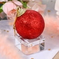 thumbnail image 3 of Transparent Crystal Glass Stand for Home Use Stylish Square Base Decorations 1 Piece, 3 of 8